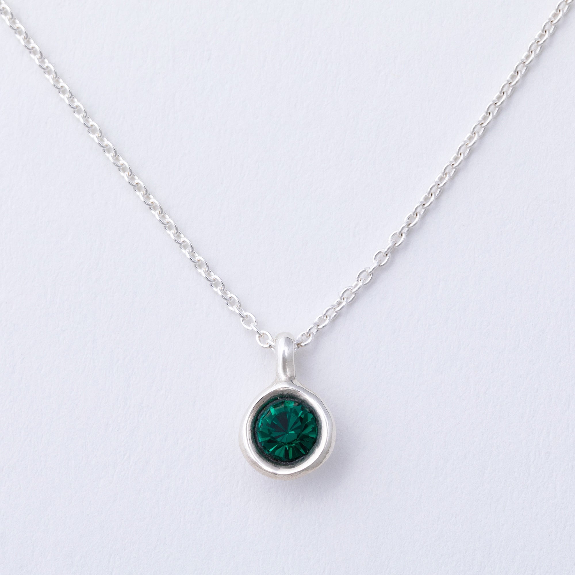 Message in a Bottle Birthstone Necklace Gift