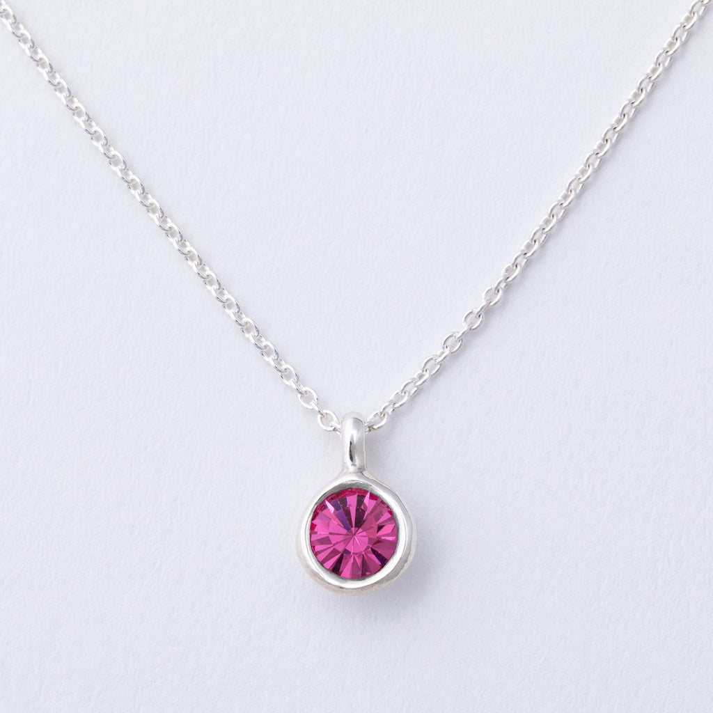 Message in a Bottle Birthstone Necklace Gift
