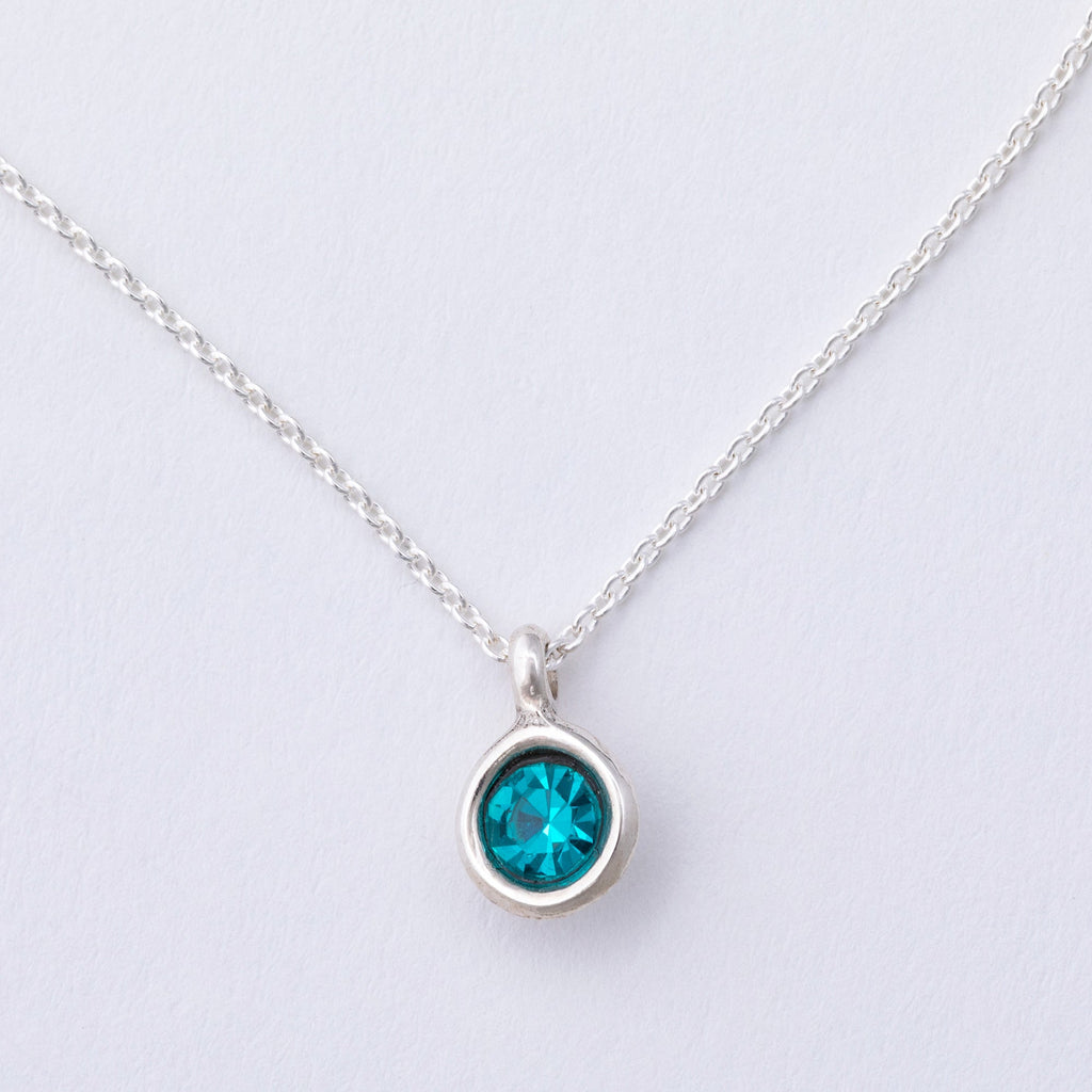 Message in a Bottle Birthstone Necklace Gift