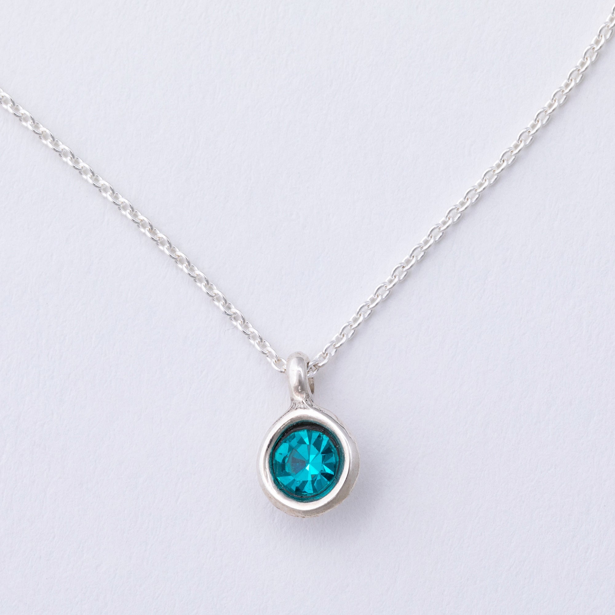 Message in a Bottle Birthstone Necklace Gift
