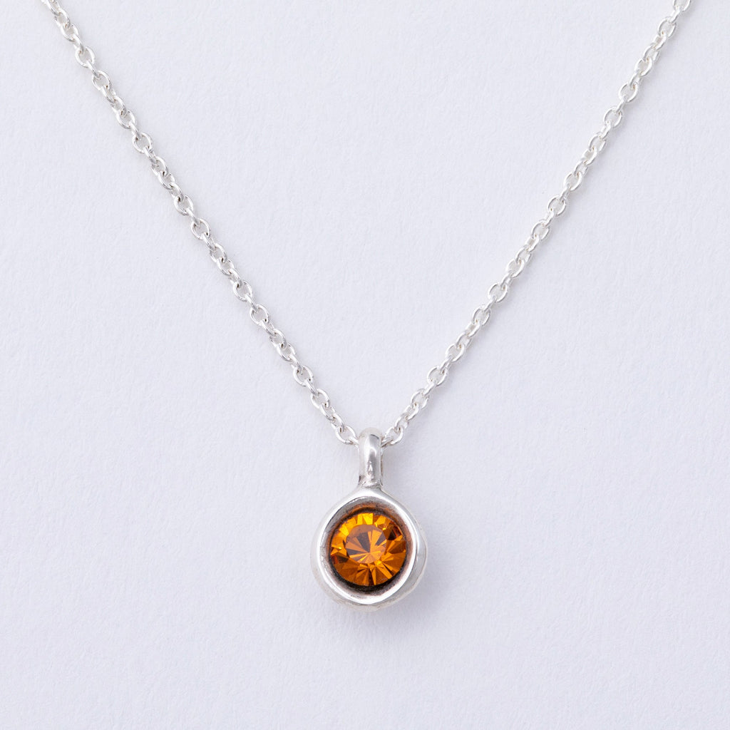 Message in a Bottle Birthstone Necklace Gift