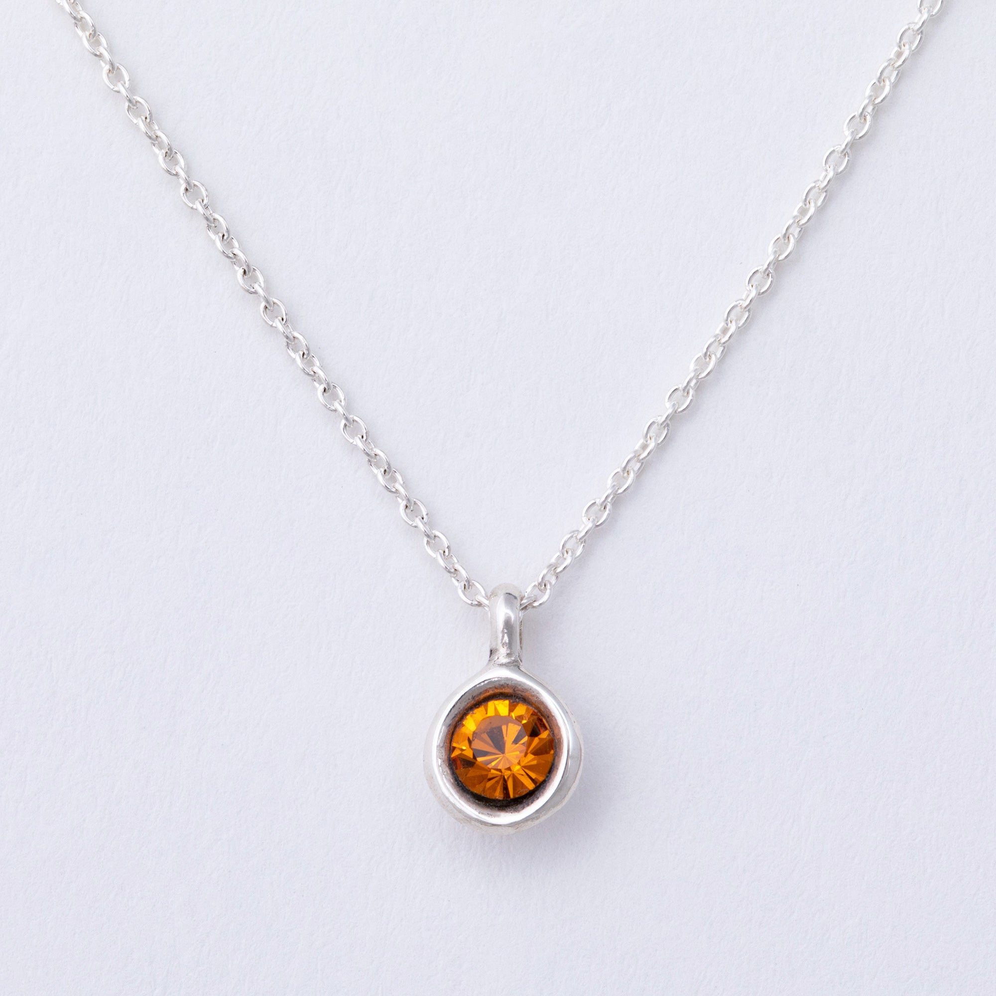 Message in a Bottle Birthstone Necklace Gift