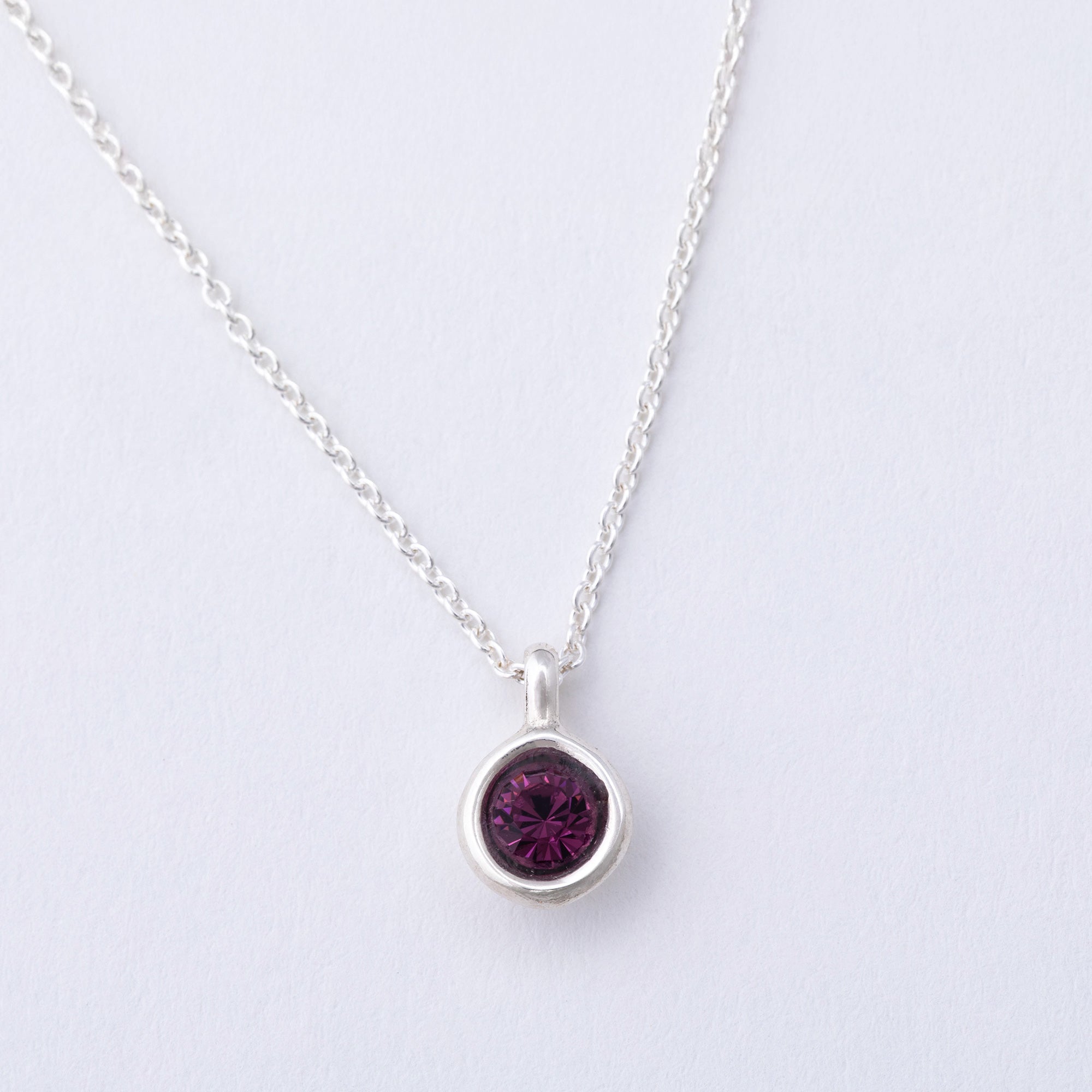 Message in a Bottle Birthstone Necklace Gift