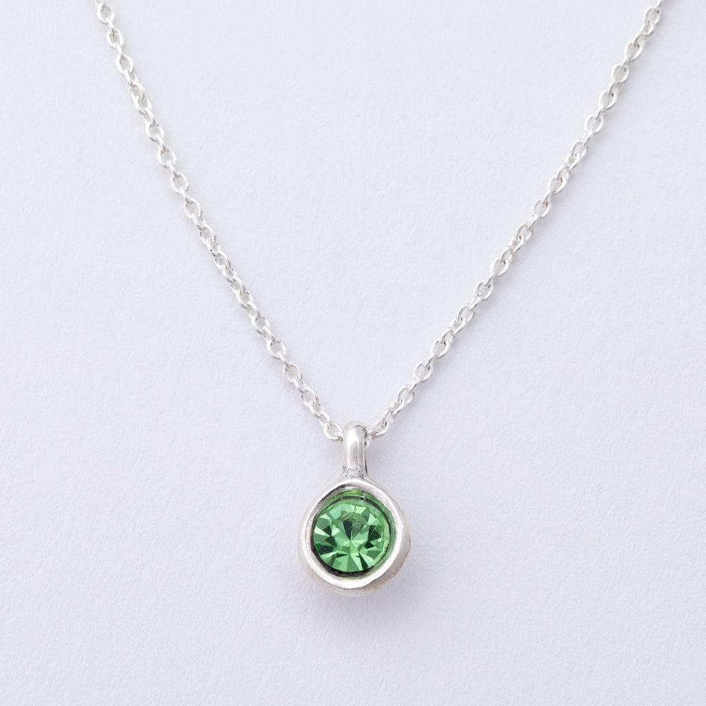 Message in a Bottle Birthstone Necklace Gift