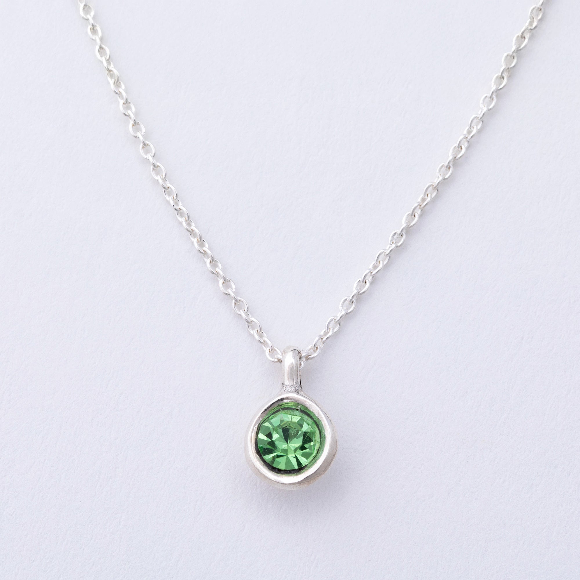 Message in a Bottle Birthstone Necklace Gift
