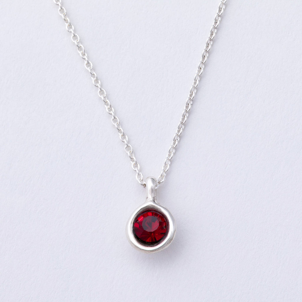 Message in a Bottle Birthstone Necklace Gift