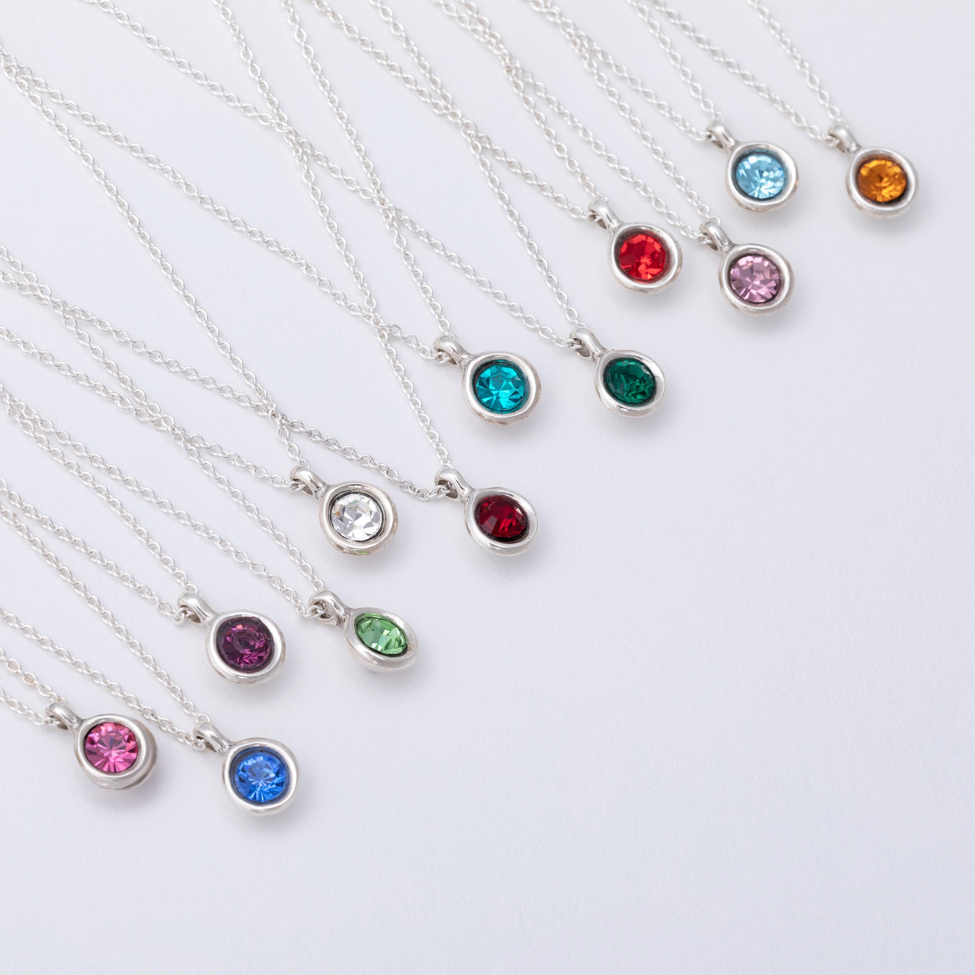 Message in a Bottle Birthstone Necklace Gift