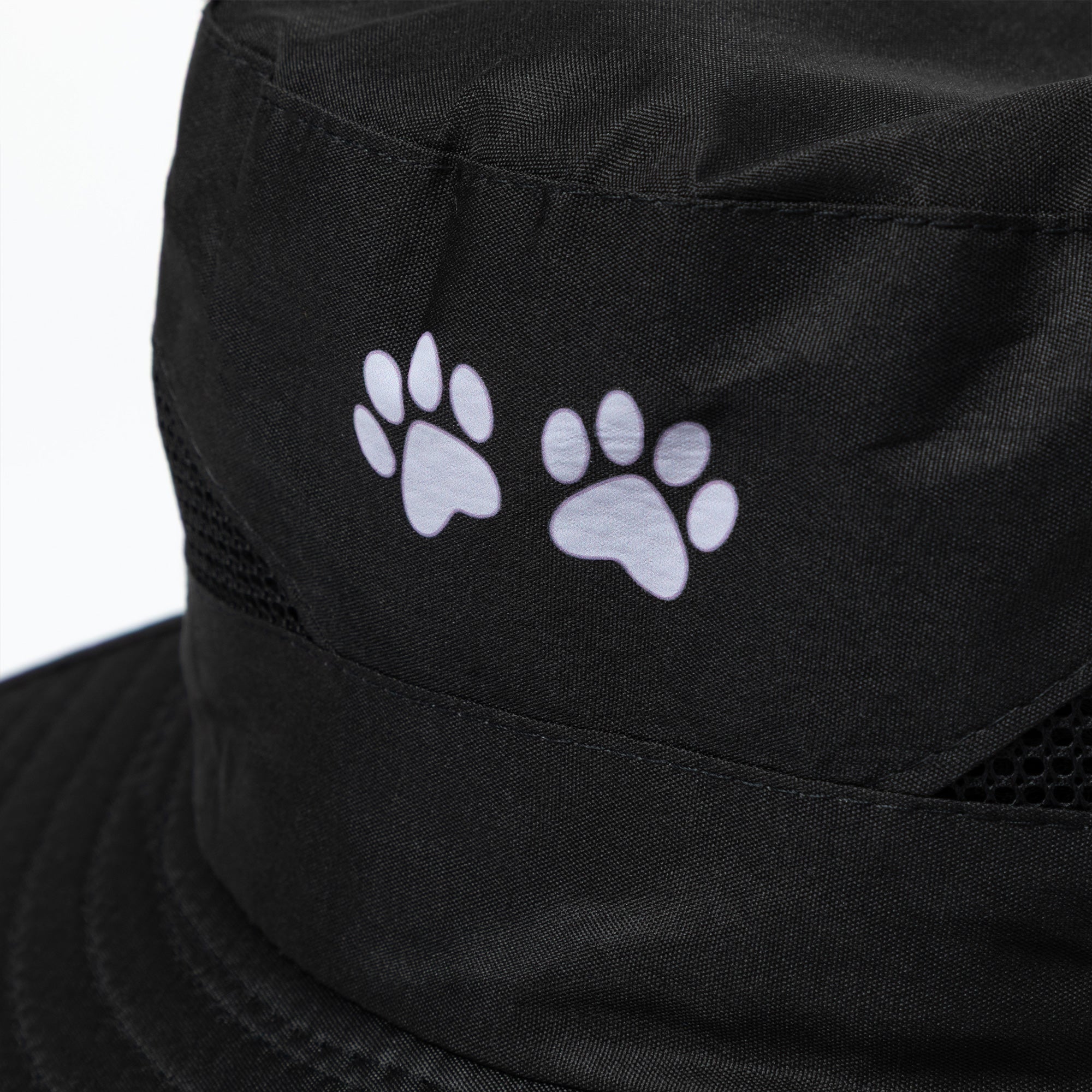 Adjustable UPF 50+ Wide Brim Paw Print Sun Hat