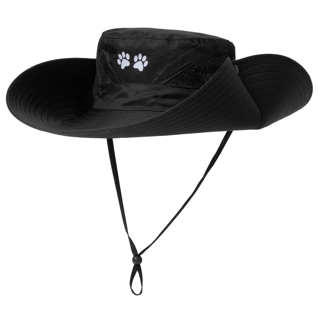 Adjustable UPF 50+ Wide Brim Paw Print Sun Hat