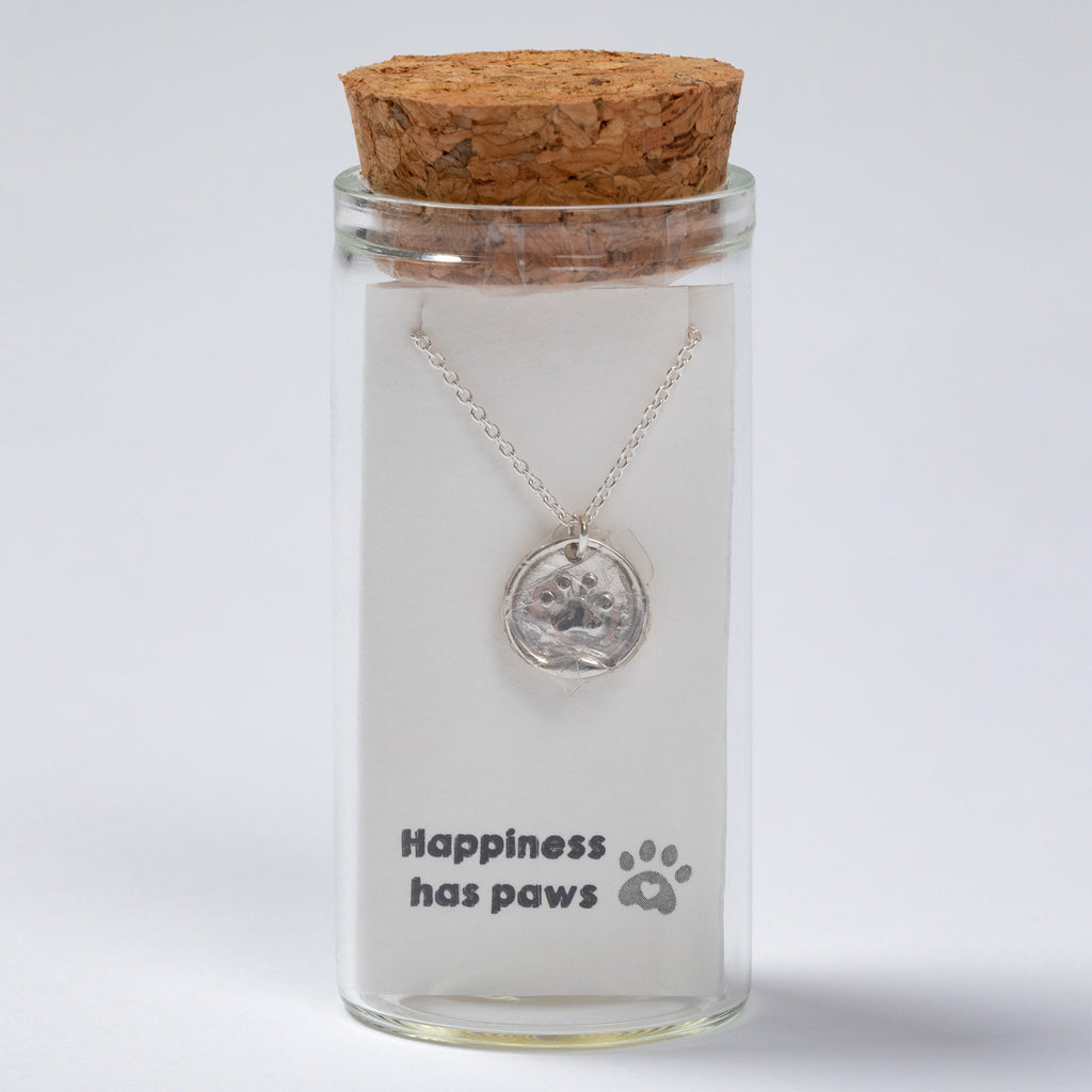 Message in a Bottle Pet Lover Sterling Necklace Gift