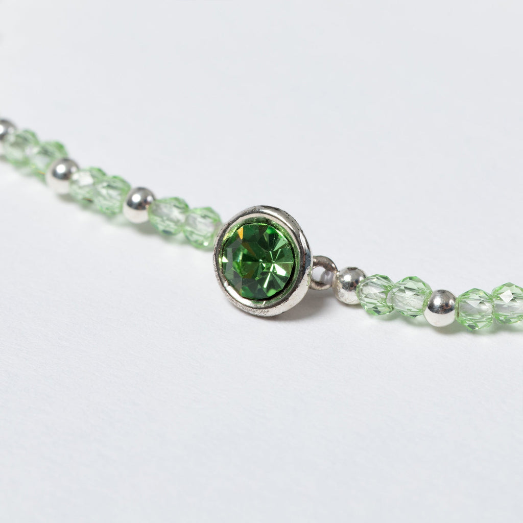 Positive Message in a Bottle Birthstone Bracelet Gift