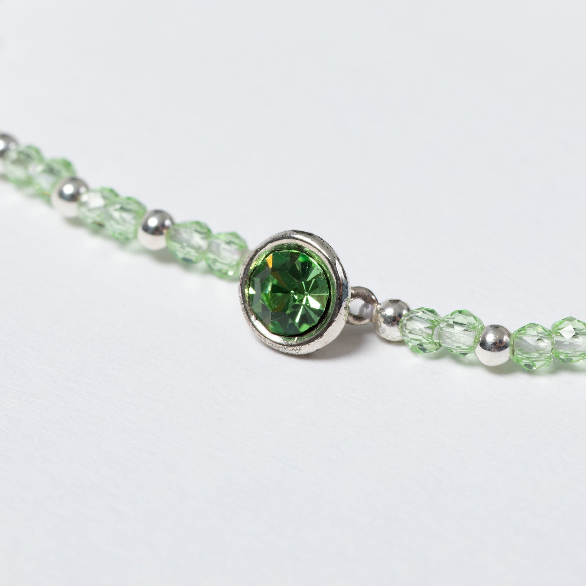 Positive Message in a Bottle Birthstone Bracelet Gift