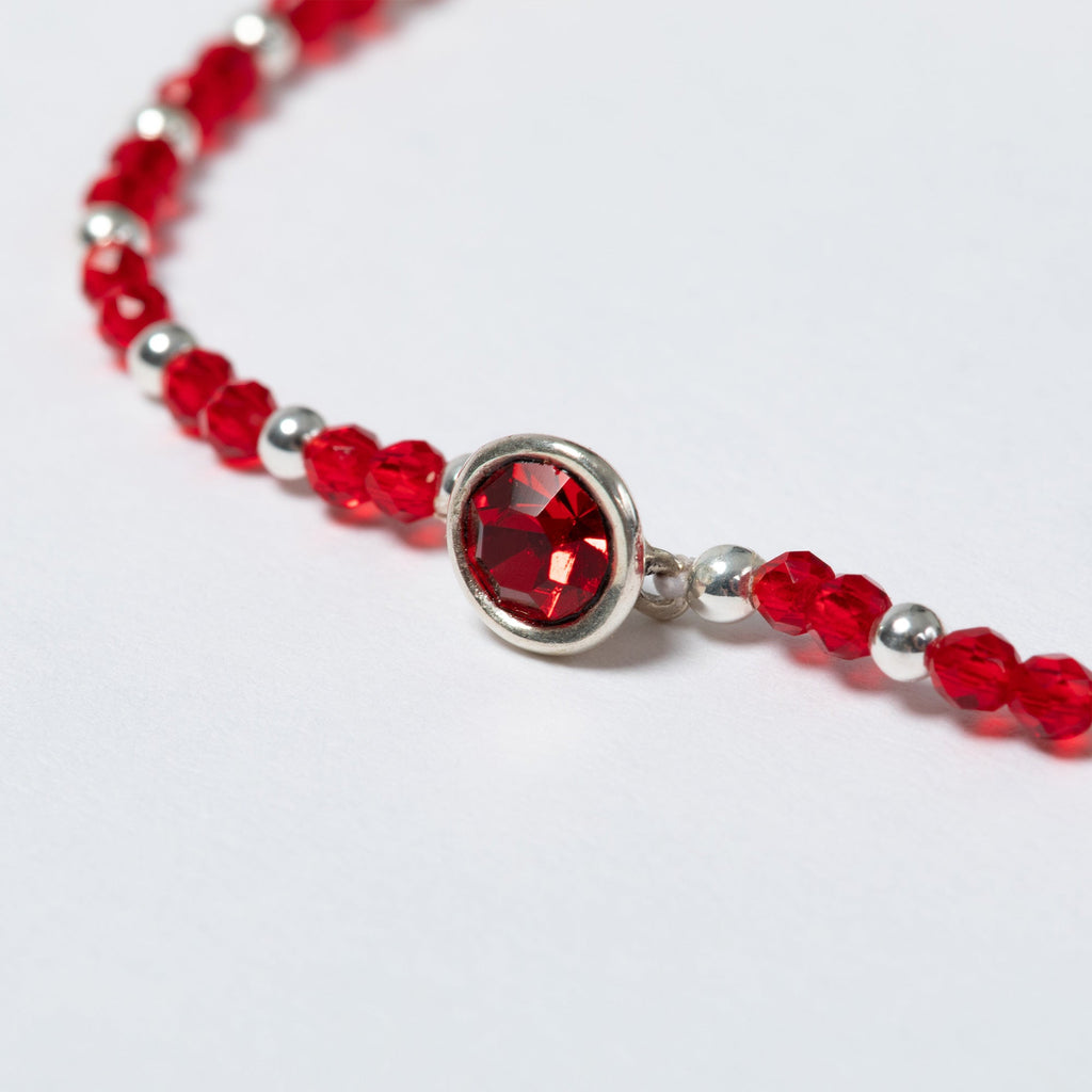 Positive Message in a Bottle Birthstone Bracelet Gift
