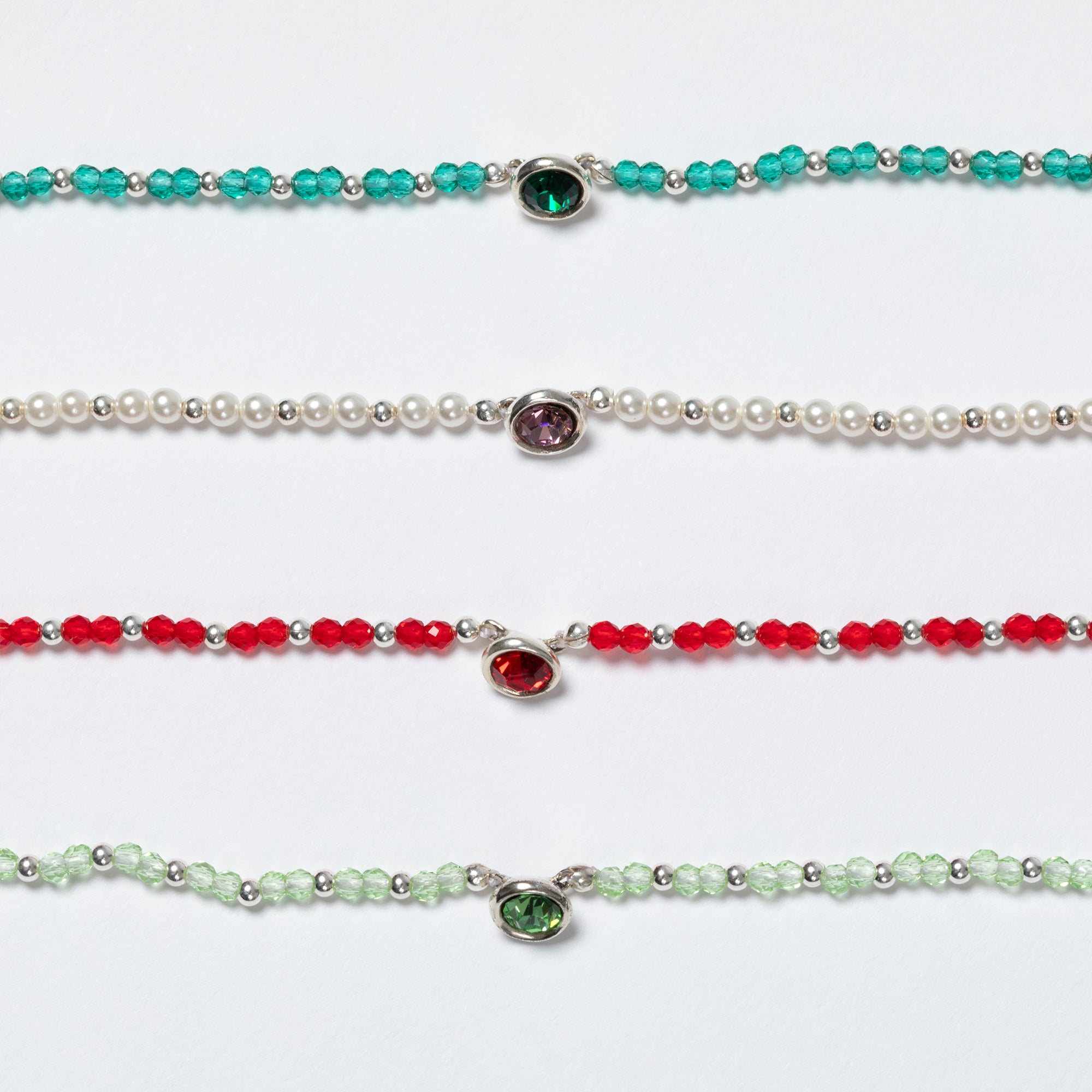 Positive Message in a Bottle Birthstone Bracelet Gift