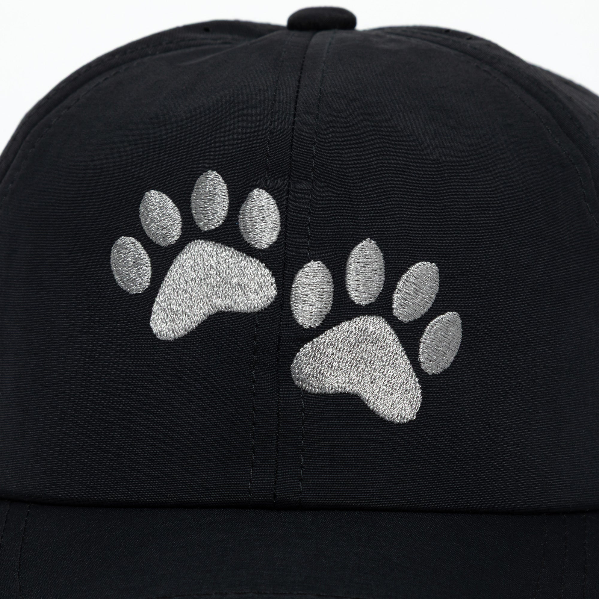Paw Print Ponytail Baseball Cap - Breathable Mesh, Adjustable Fit