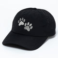 Paw Print Ponytail Baseball Cap - Breathable Mesh, Adjustable Fit