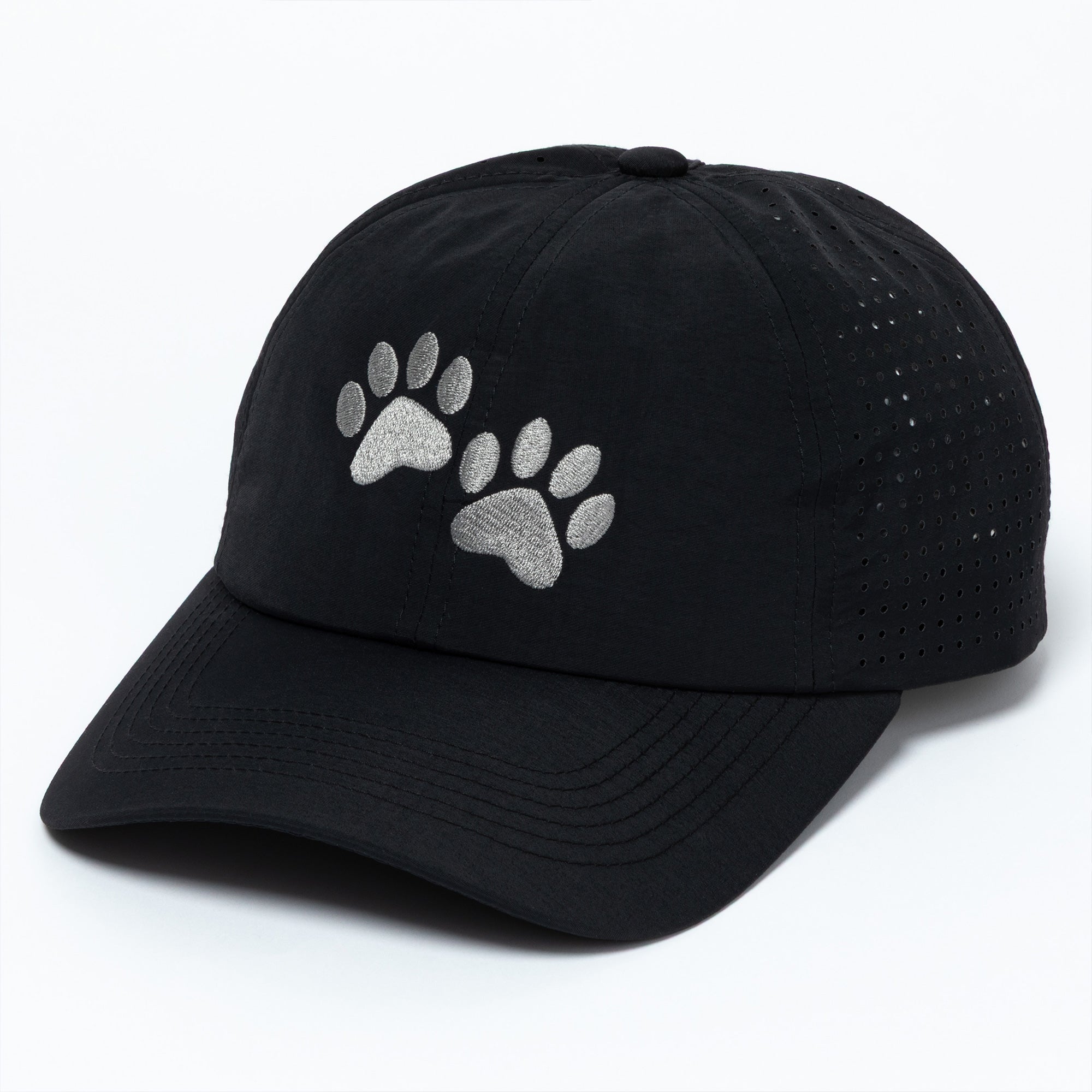 Paw Print Ponytail Baseball Cap - Breathable Mesh, Adjustable Fit