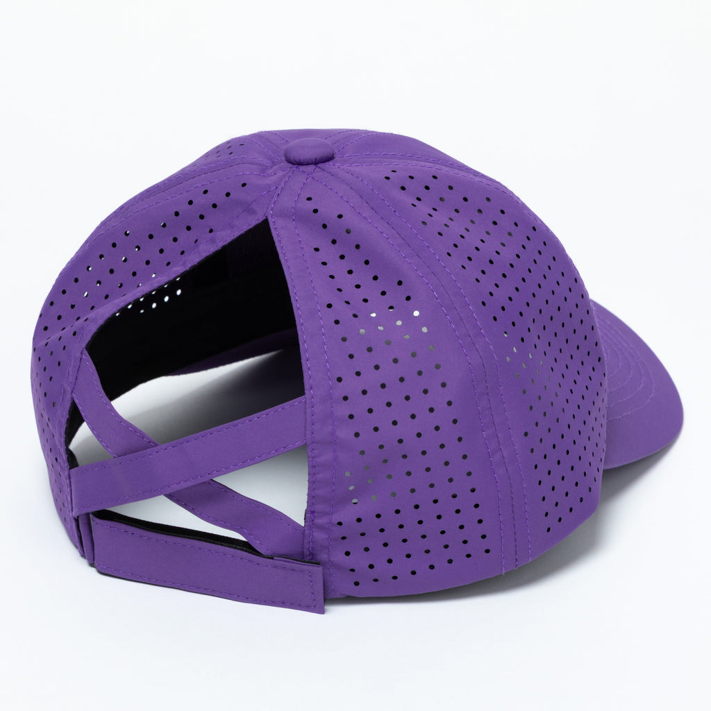 Paw Print Ponytail Baseball Cap - Breathable Mesh, Adjustable Fit