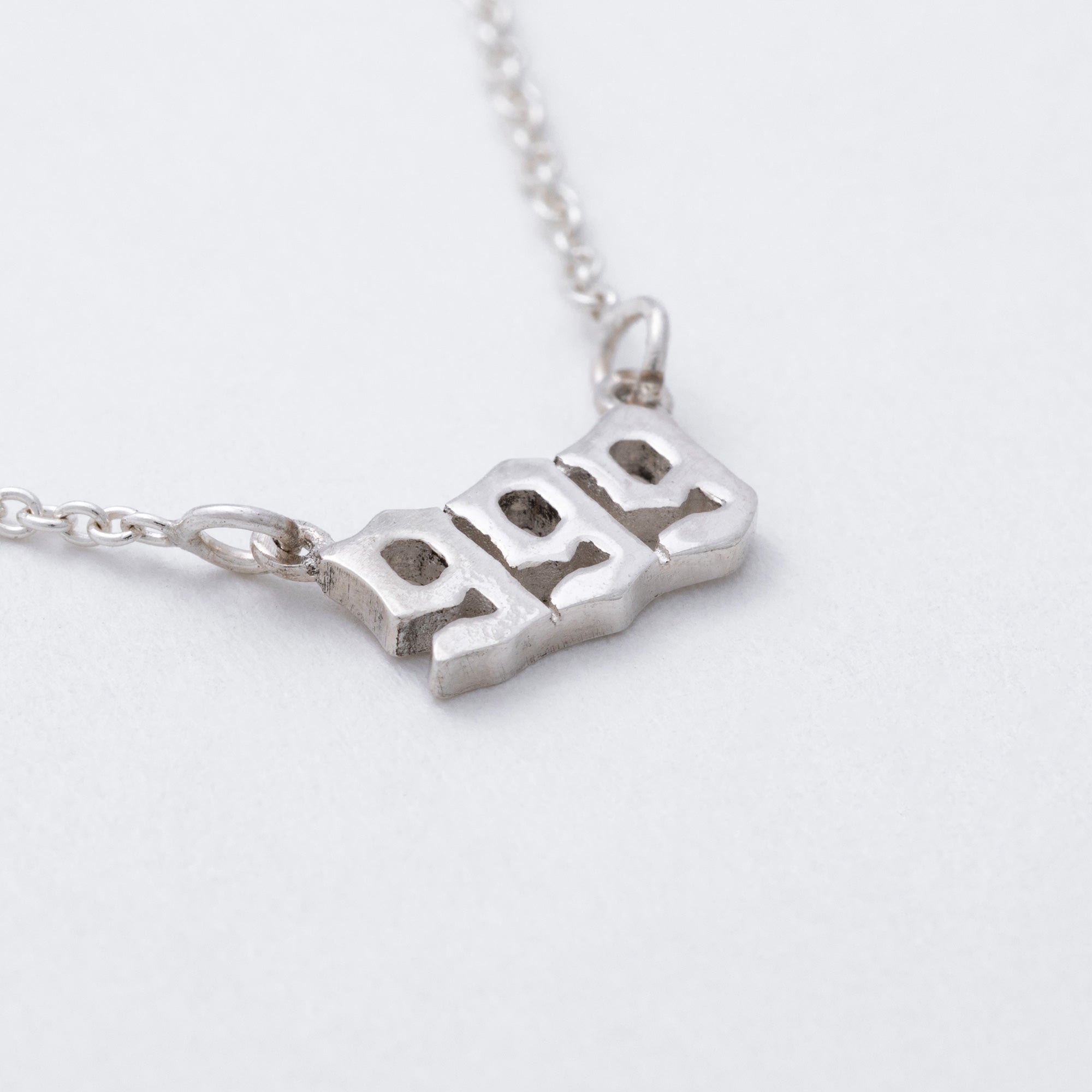 Sterling Angel Number Necklace in a Bottle Gift