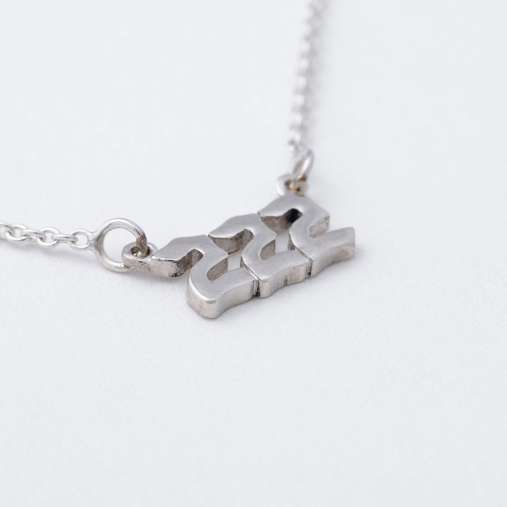 Sterling Angel Number Necklace in a Bottle Gift