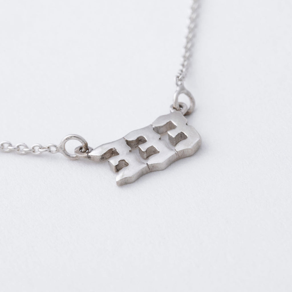Sterling Angel Number Necklace in a Bottle Gift