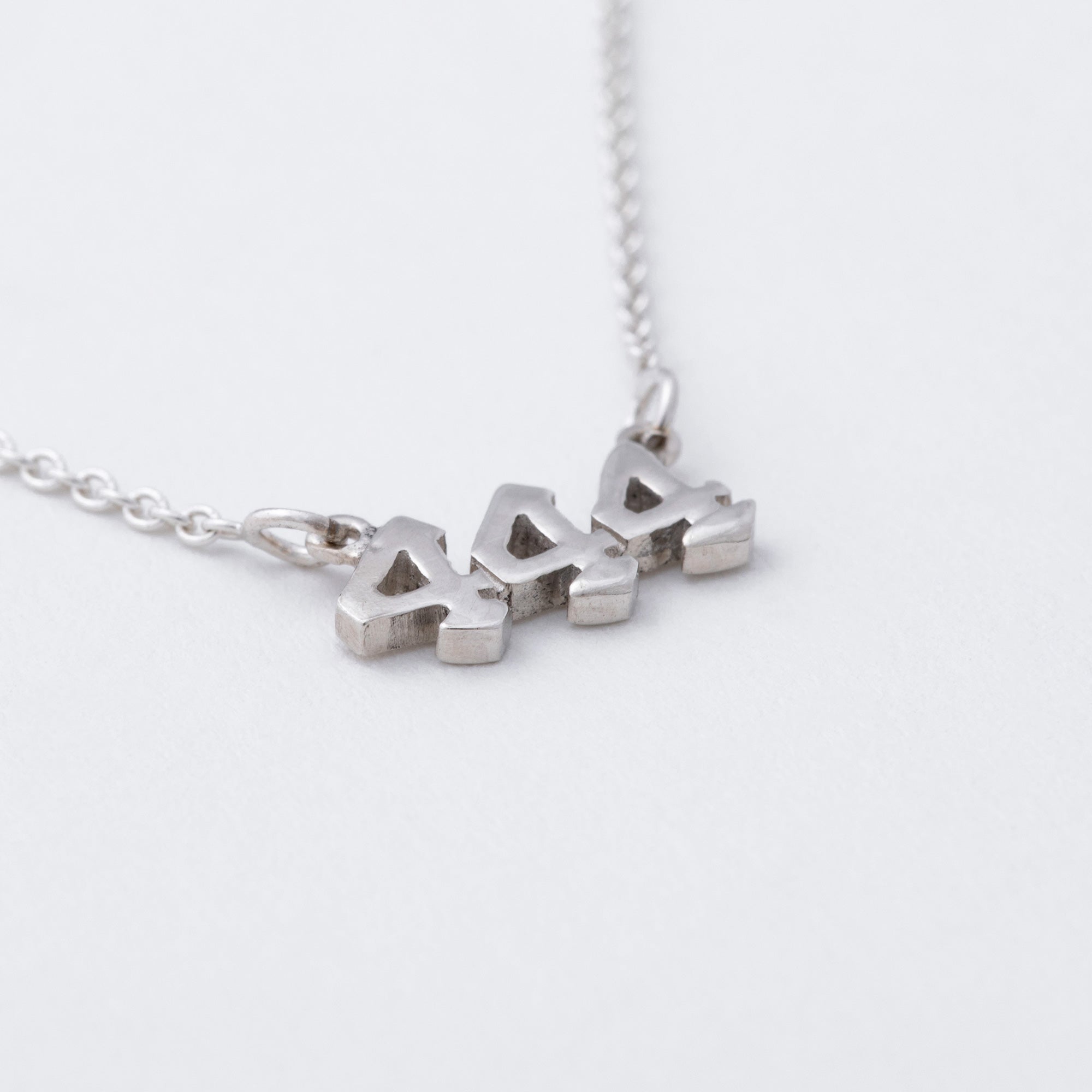 Sterling Angel Number Necklace in a Bottle Gift
