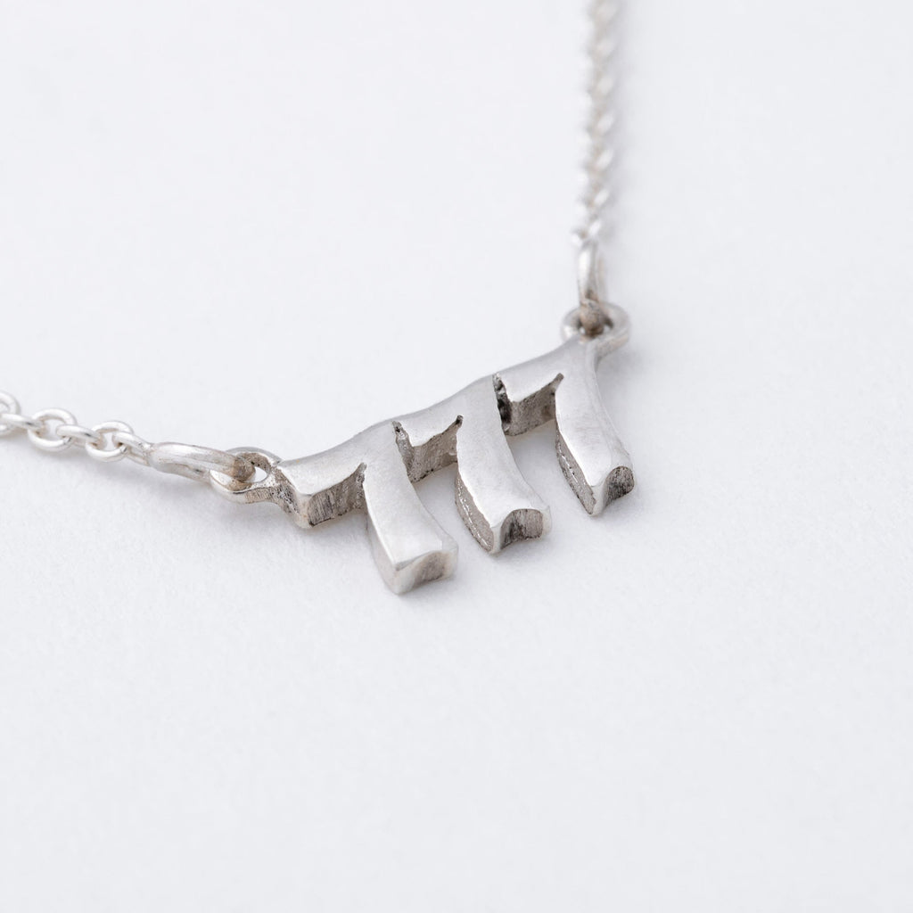 Sterling Angel Number Necklace in a Bottle Gift