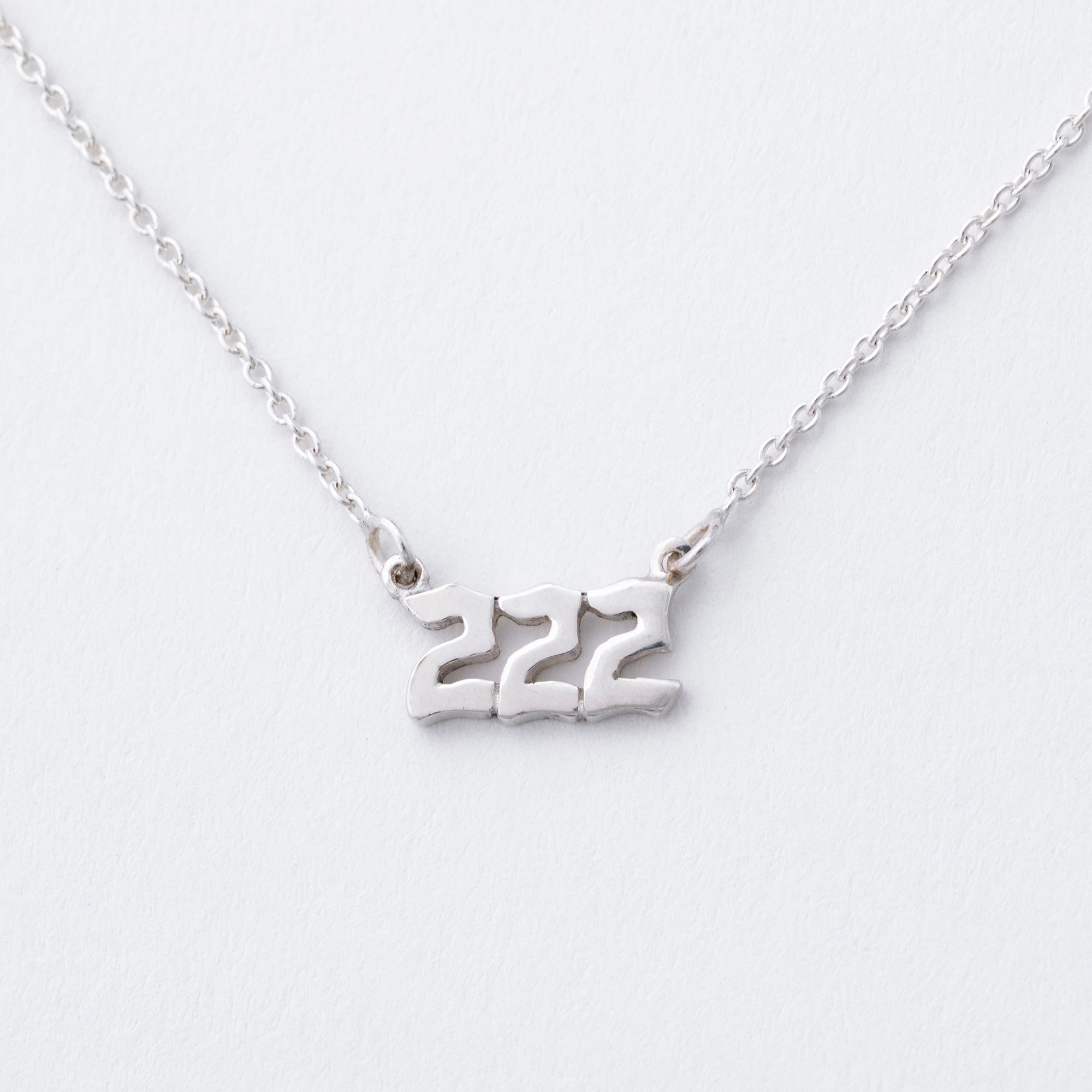 Sterling Angel Number Necklace in a Bottle Gift
