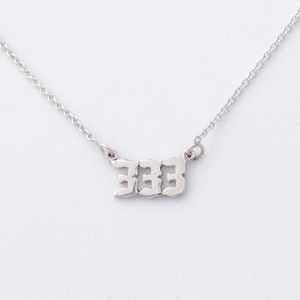 Sterling Angel Number Necklace in a Bottle Gift