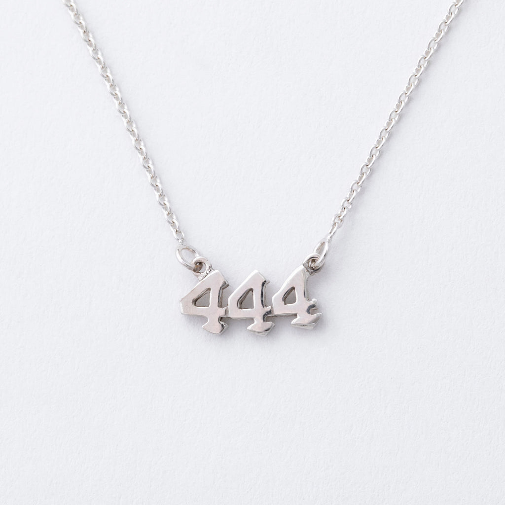 Sterling Angel Number Necklace in a Bottle Gift