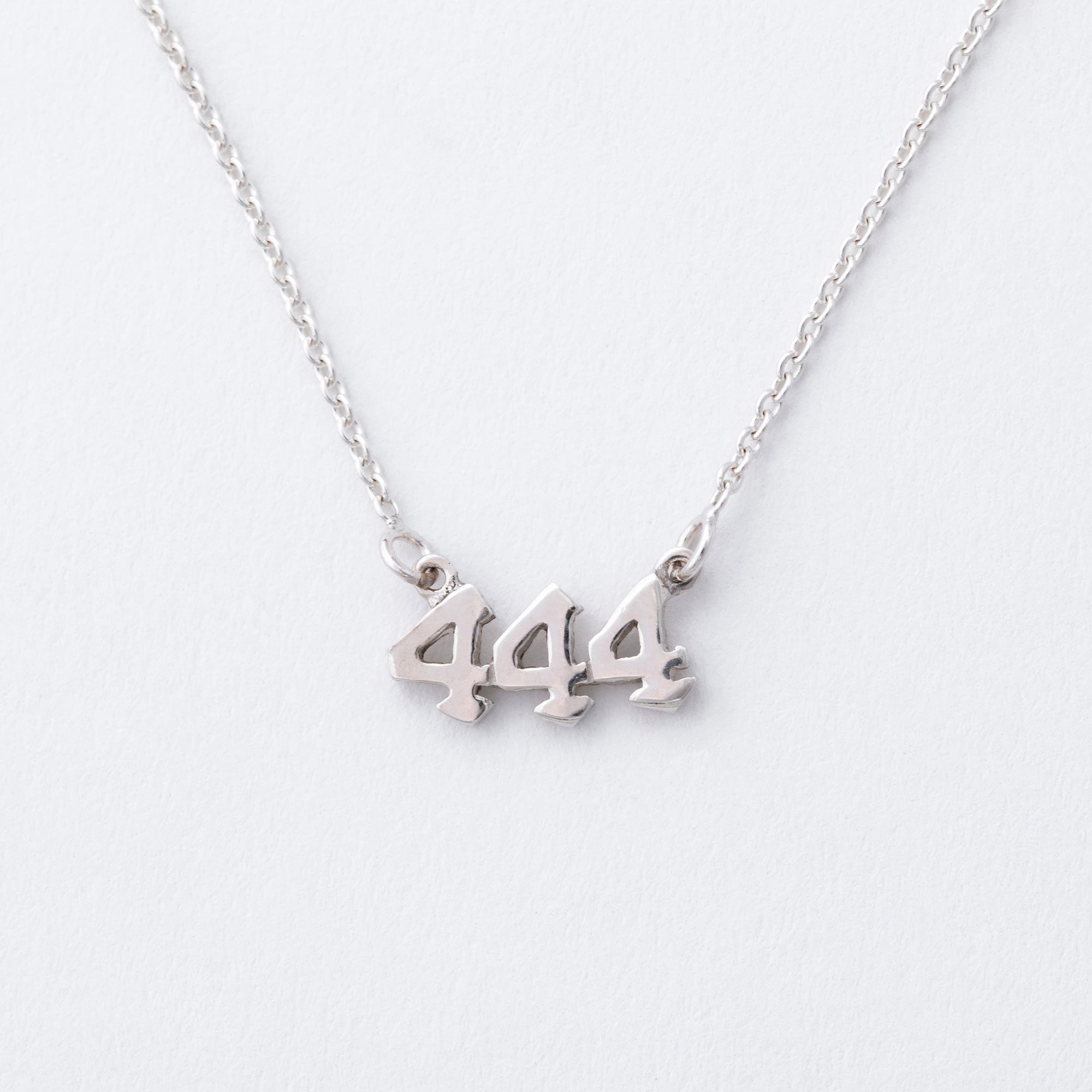 Sterling Angel Number Necklace in a Bottle Gift
