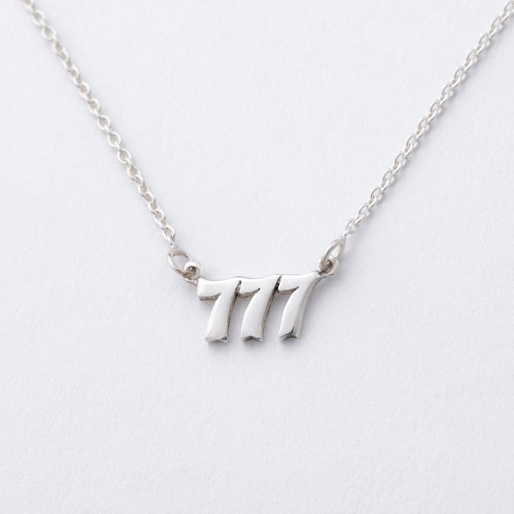 Sterling Angel Number Necklace in a Bottle Gift