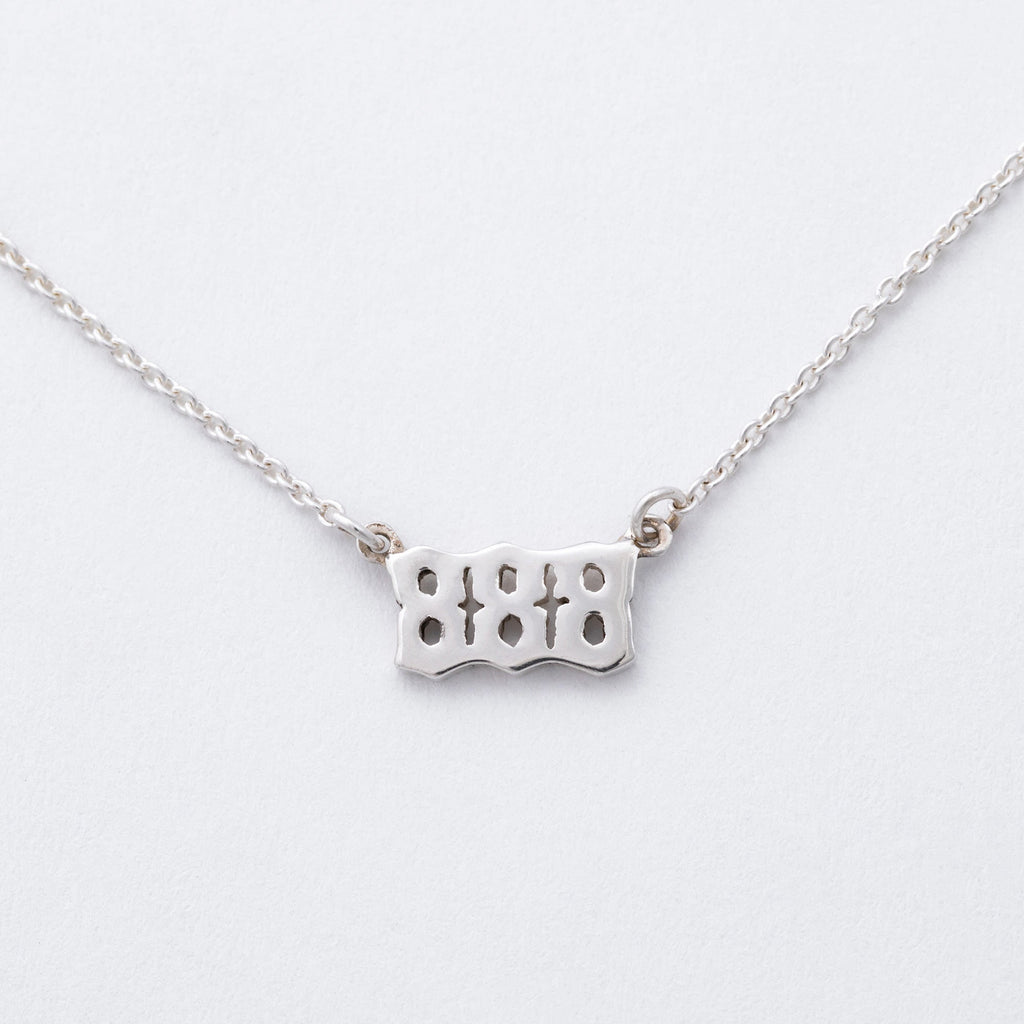 Sterling Angel Number Necklace in a Bottle Gift