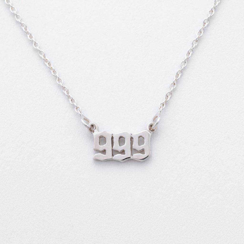 Sterling Angel Number Necklace in a Bottle Gift