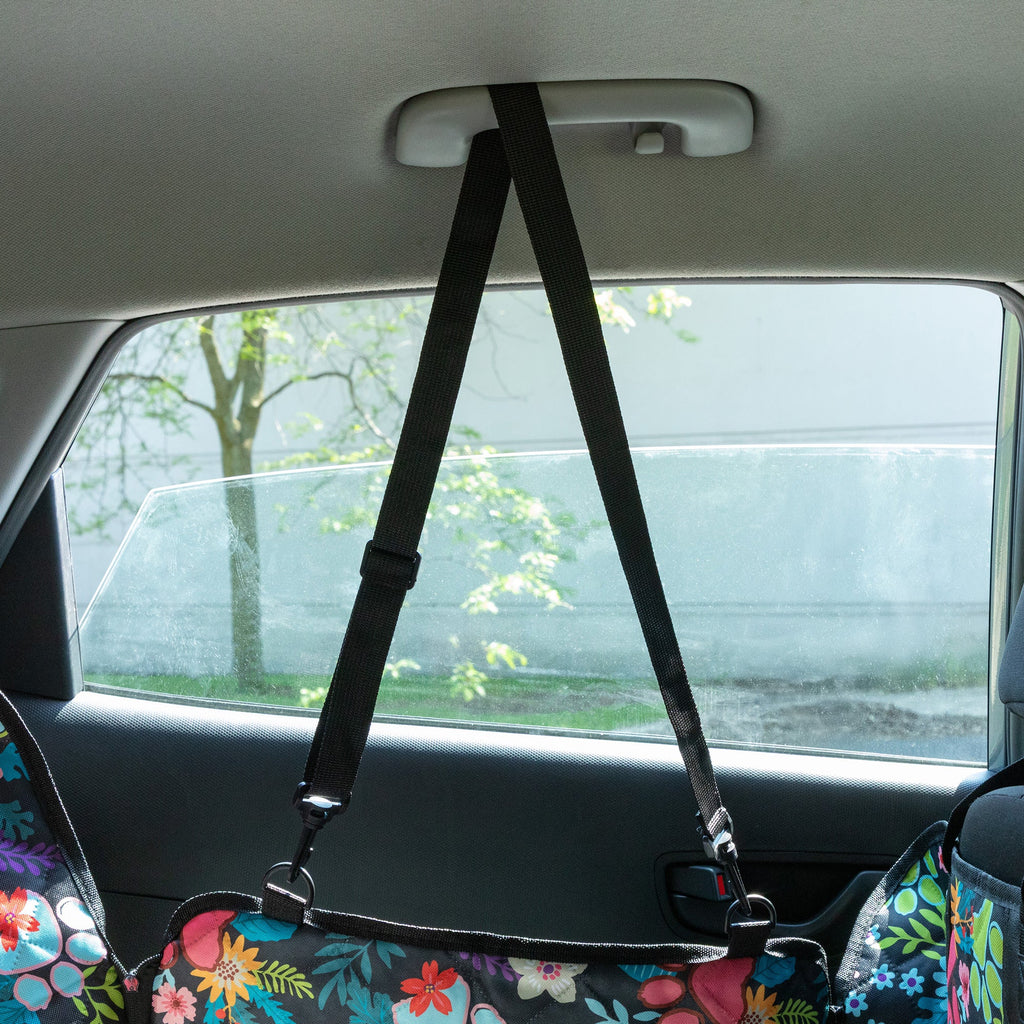 Waterproof Paw Print Car Seat Cover Hammock | Scratch Proof, Non-Slip Back Seat Protector