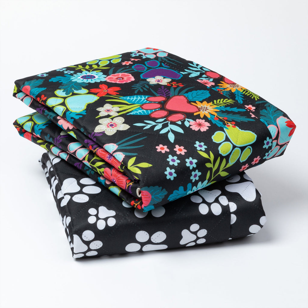Waterproof Paw Print Car Seat Cover Hammock | Scratch Proof, Non-Slip Back Seat Protector