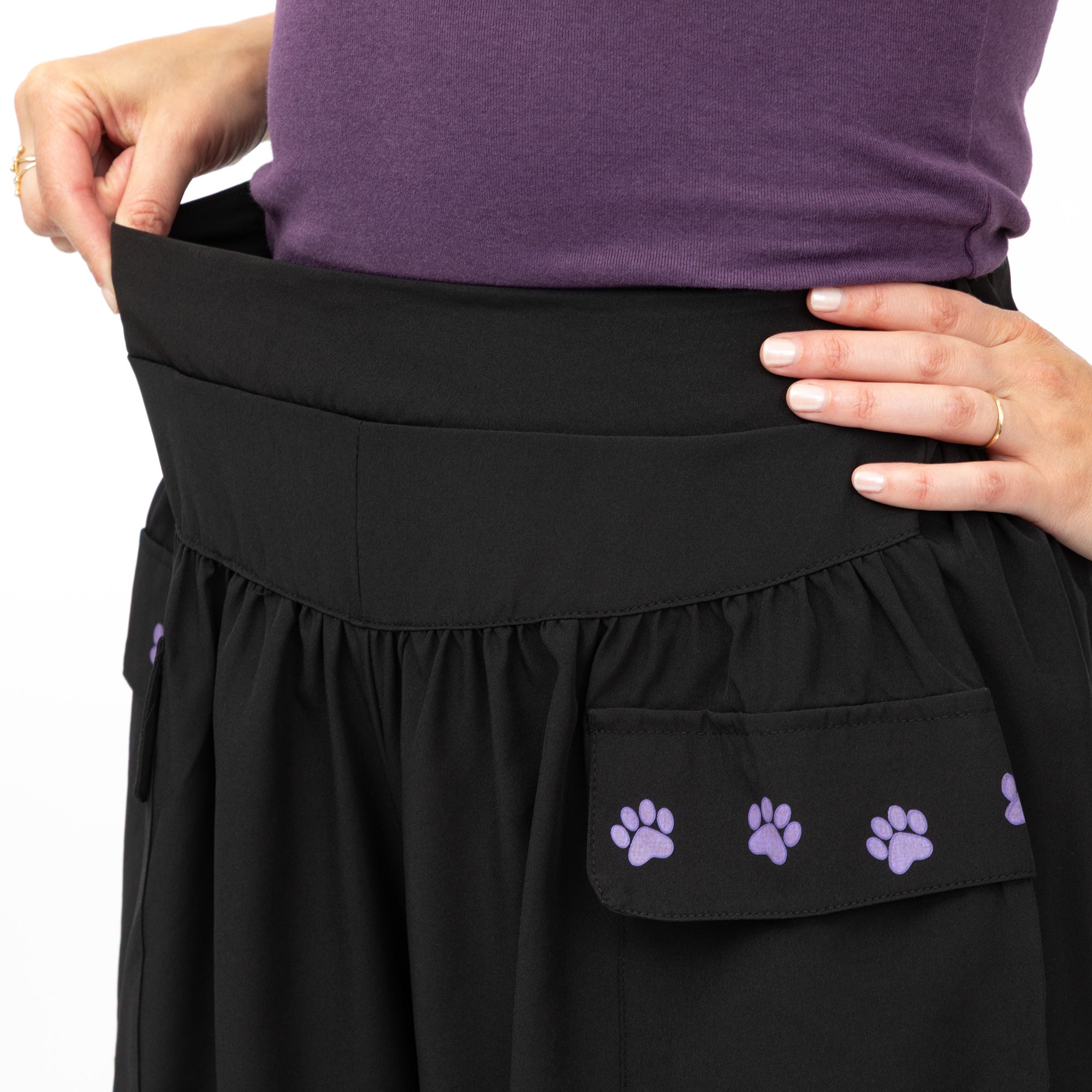 Paw Print Lightweight Performance Shorts with Cargo Pockets