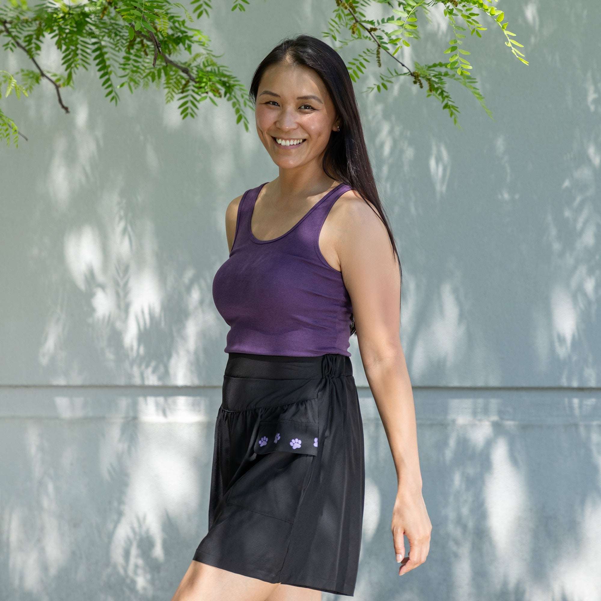 Paw Print Lightweight Performance Shorts with Cargo Pockets