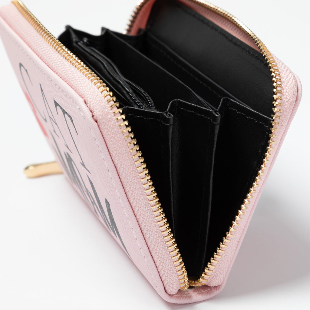 Cat Mom & Dog Mom Faux Leather Zip Around Wallet
