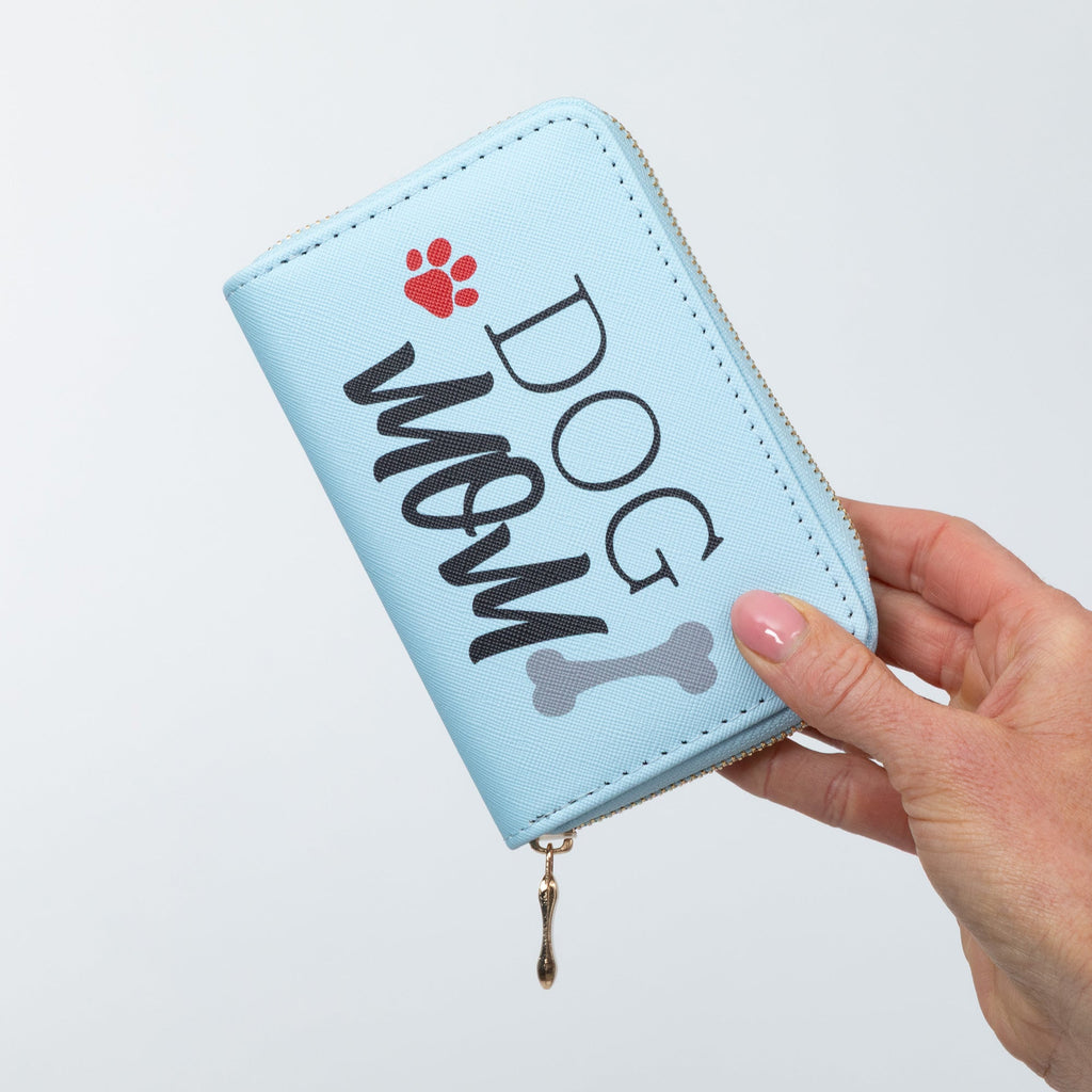 Cat Mom & Dog Mom Faux Leather Zip Around Wallet