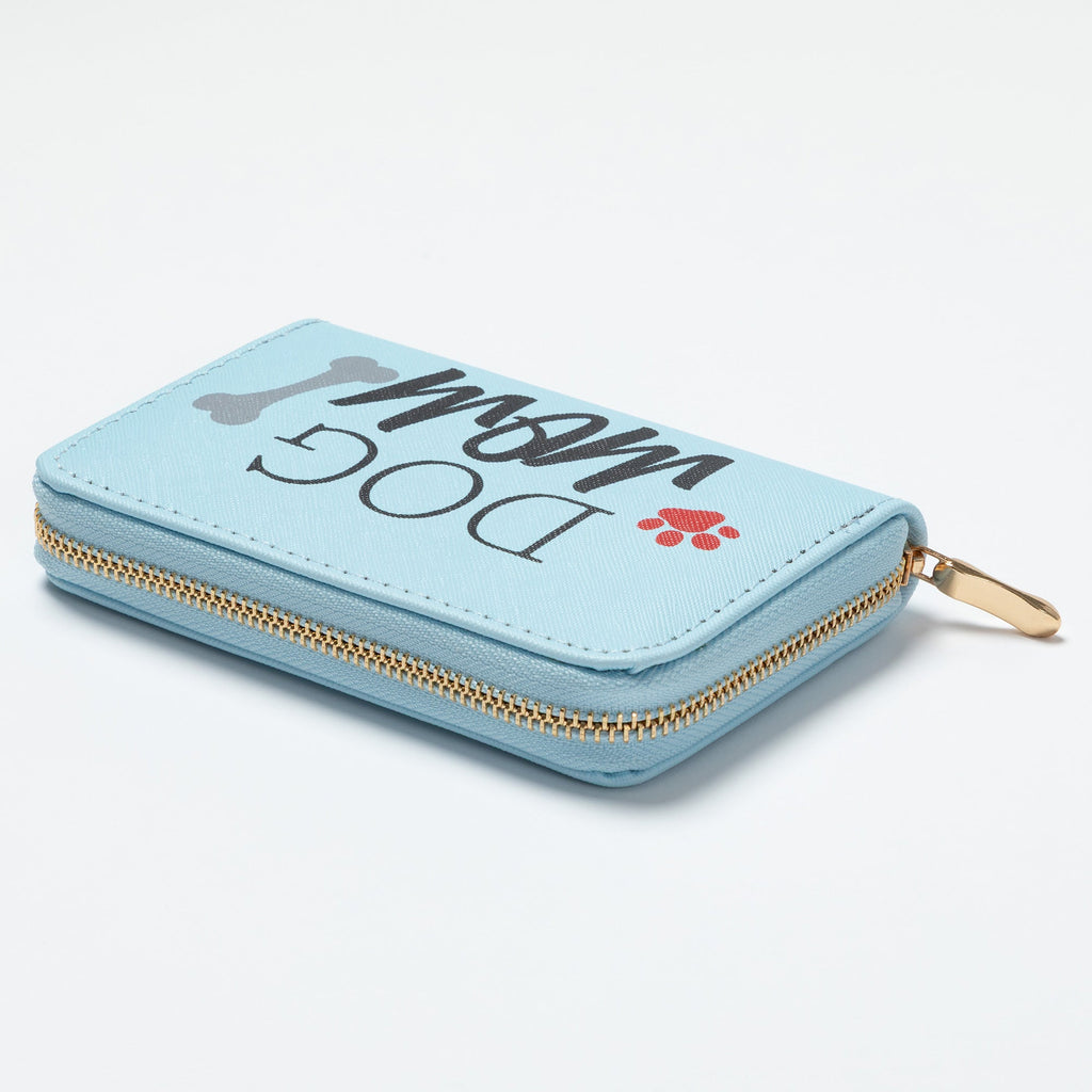 Cat Mom & Dog Mom Faux Leather Zip Around Wallet