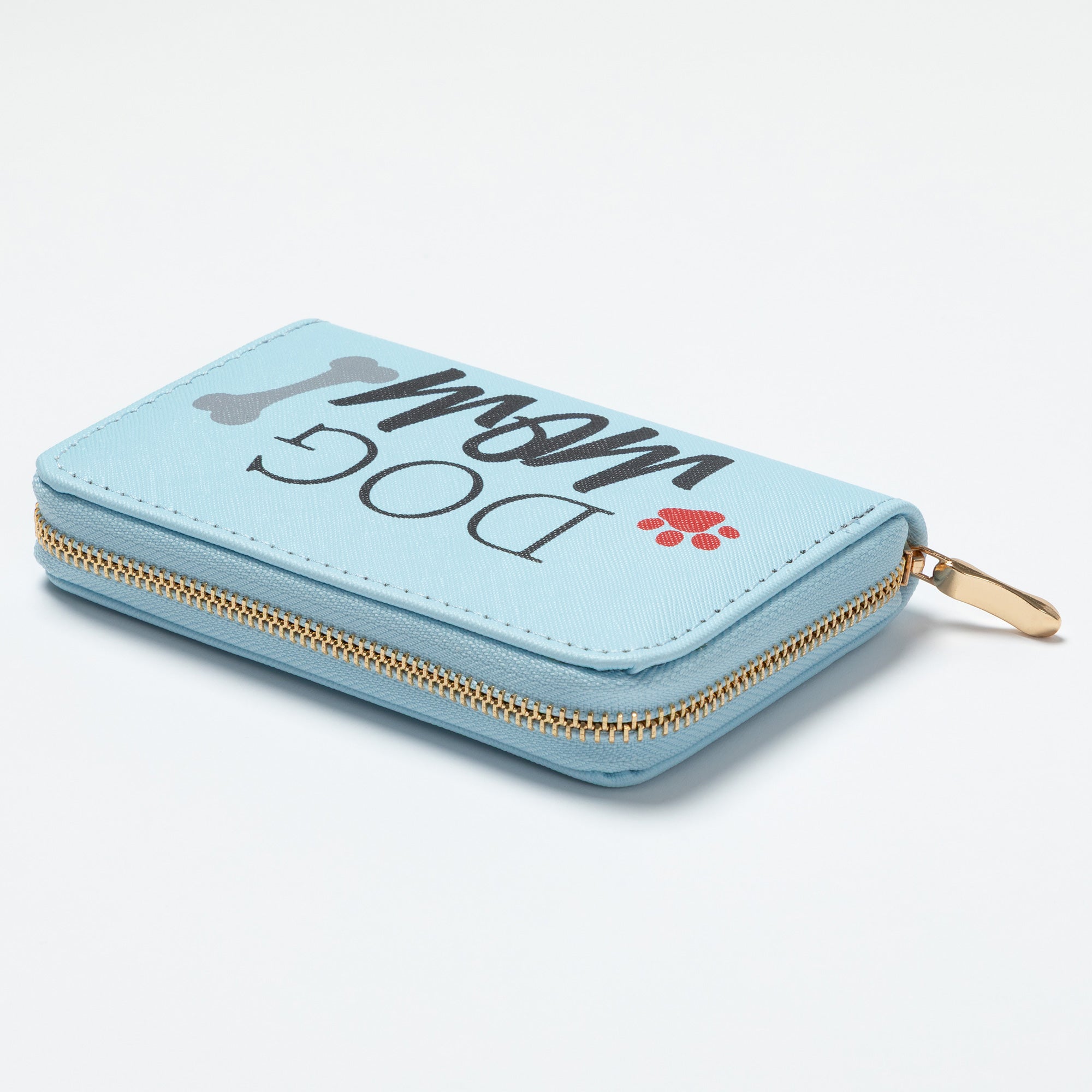 Cat Mom & Dog Mom Faux Leather Zip Around Wallet