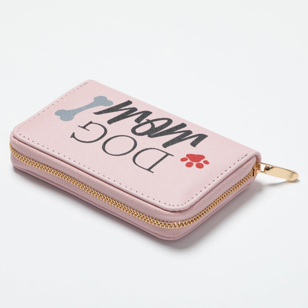 Cat Mom & Dog Mom Faux Leather Zip Around Wallet