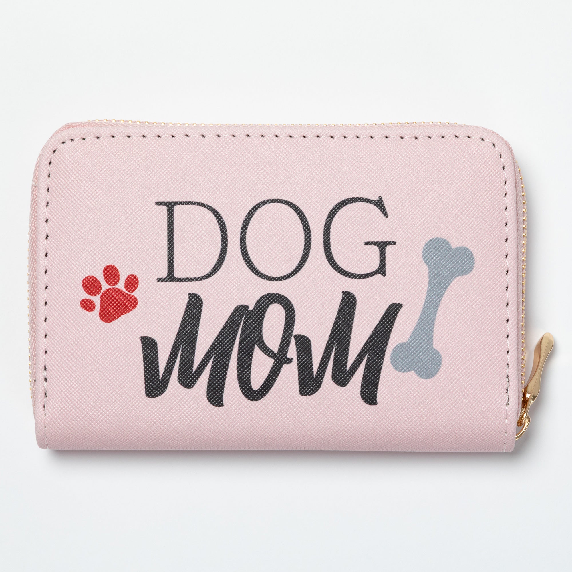 Cat Mom & Dog Mom Faux Leather Zip Around Wallet