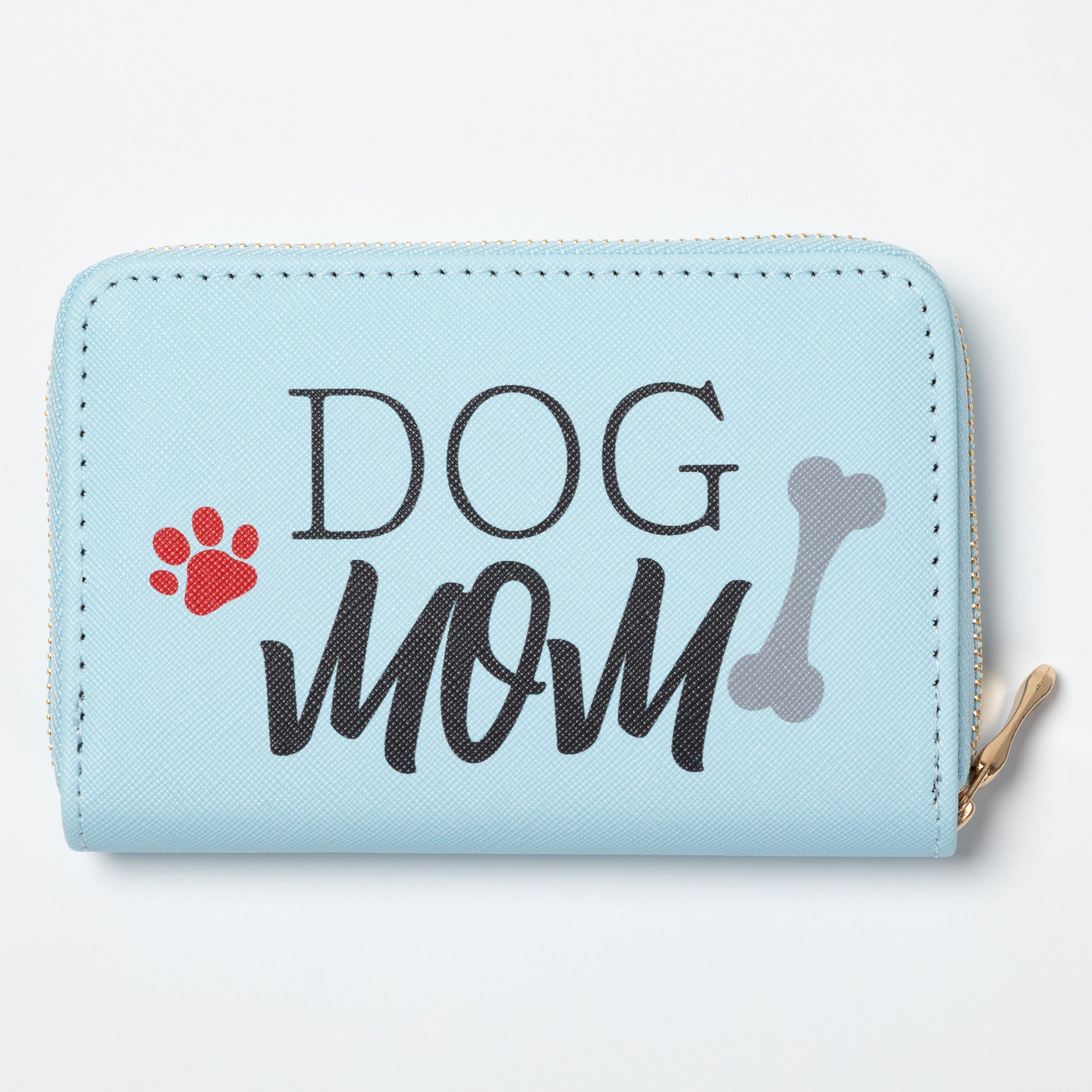 Cat Mom & Dog Mom Faux Leather Zip Around Wallet