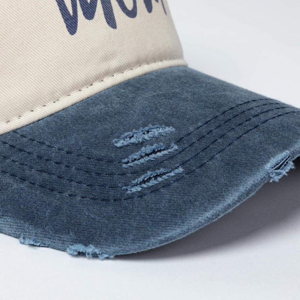 Dog Mom/Cat Mom Distressed Baseball Hat