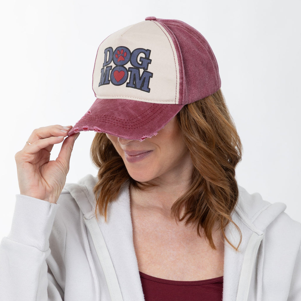 Dog Mom/Cat Mom Distressed Baseball Hat