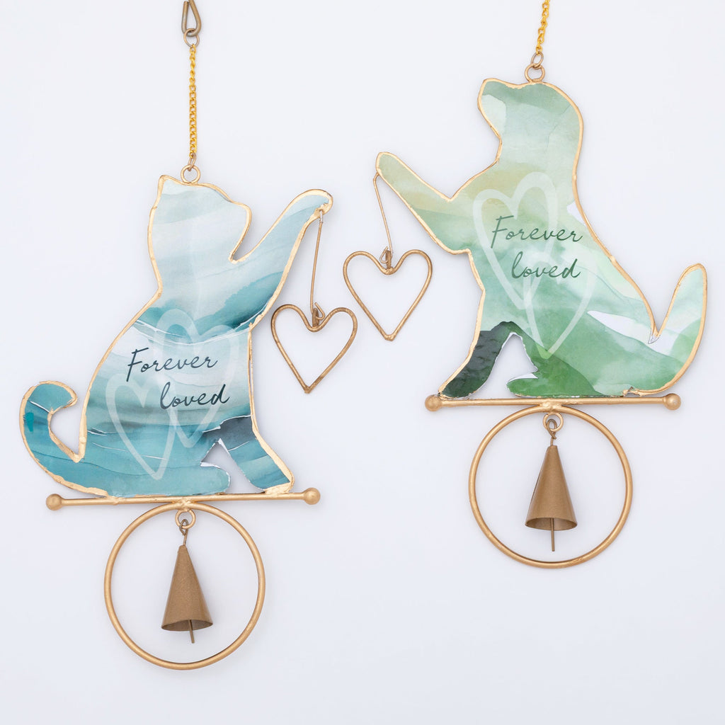 Forever Loved Watercolor Pet Wind Chime