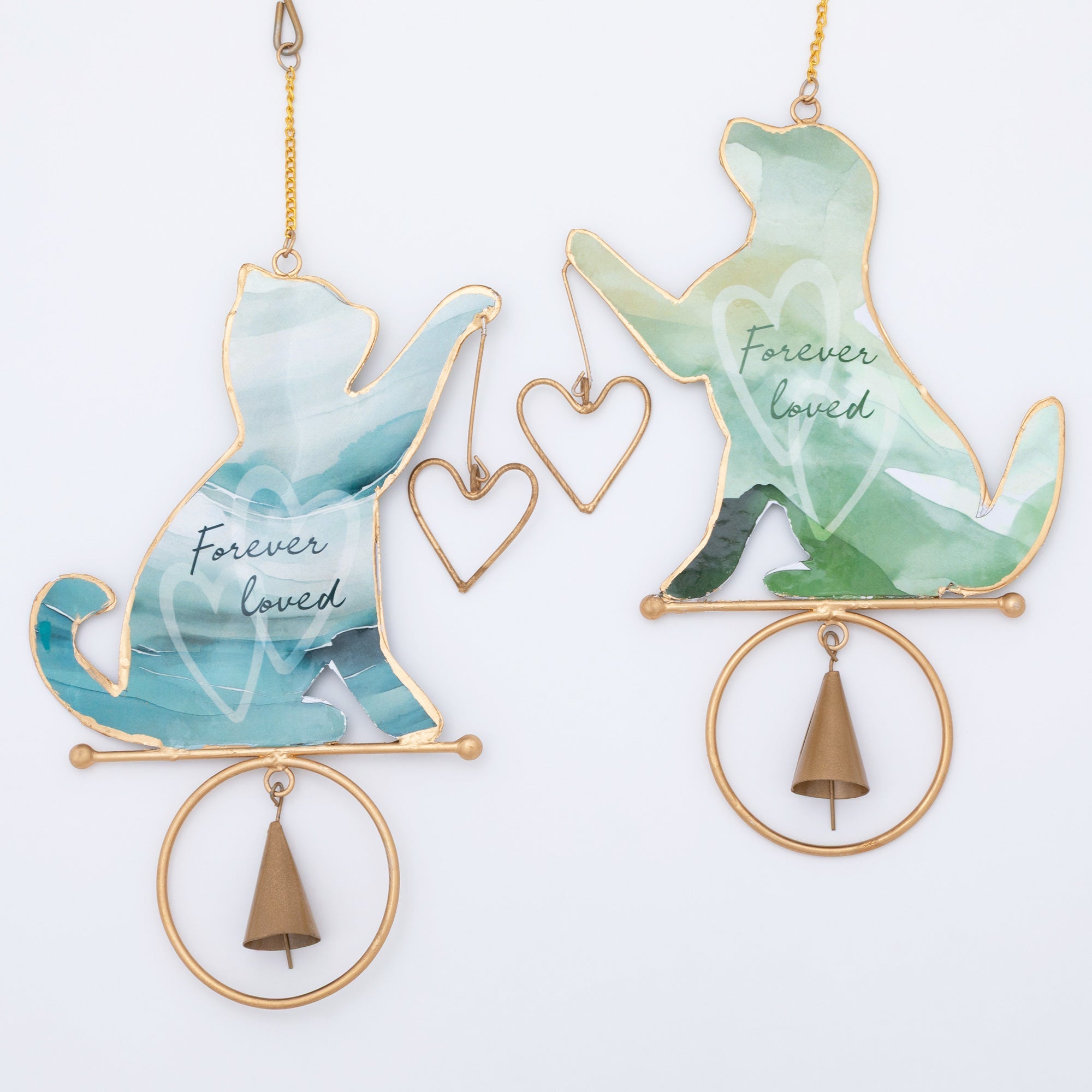 Forever Loved Watercolor Pet Wind Chime