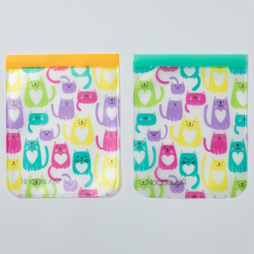 Reusable Food Storage Bags Set of 2 | Airtight Leakproof BPA-Free Freezer-Safe Reusable Bags